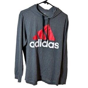 Adidas Gray hoodie sz l women‎